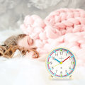 Miniatyrbild 2 av 5: Barnalarmklocka för pojkar och flickor, tyst icke-tickande väckarklocka, original analog lysande väckarklocka med snoozefunktion HIASDFLS