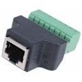 Miniatyrbilde 5 av 5: Rj45 hunn til 8-pin skrueklemmeblokkontakt Cat7 Cat6 Cat5 Cat5e Ethernet-forlengelseskabel CCTV-adapter Digital Dvr-nettverksadapter Inline Co