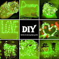 Miniatyrbillede 2 af 5: Led-lysstreng, 1M 10 Led Tråd Mikro Fe-lys Julepynt Fe-lys Knapcelsbatteridrevet Cr2032 Til Fest, Have, Jul, Hal