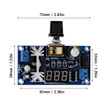Miniatyrbilde 5 av 5: LM317 Justerbar Spenningsregulator Digital Spenningsvisning Strømforsyningskort Lineær Regulator Justerbar Strømforsyningsmodul Justerbart Kort Volta