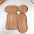 Miniatyrbilde 2 av 5: Japansk stil trebrett Kaffe Dessertbrett Kakebrett 12CM