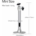 Miniatyrbilde 4 av 5: Projector Takmontering, 6,6 Pund Lastkapasitet, 360° Rotasjon, 90° Tiltvinkel, Tak- og Veggmontering for Miniprojektor - Laget av Aluminium - ..