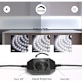 Miniatyrbilde 2 av 5: 10M Dimbar LED-stripe, 6000K Kald Hvit LED-stripe 600 SMD 2835 LEDer, 12V Selvklebende LED-stripe med Dimmer, Koblinger+Transformator, Innendørs Belysning