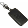 Miniatyrbillede 1 af 4: Læder Bilnøgle Cover Etui Nøglering til Renault Kadjar 4 Knapper Hud Beskyttelse Tilbehør (Brun)