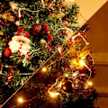 Miniatyrbillede 2 af 5: Julekuglelys 2m 20 LED Julebær Perlekædelys til Julehus Mantel Dekoration, (Rød)