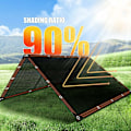 Miniatyrbillede 2 af 5: Skygge Net med Øjer - 90% - Blokerer Effektivt Solskin og UV-Stråler til Pergola, Have, Drivhus, Kyllingehus, Udendørs (2x3m)