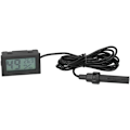 Miniatyrbilde 1 av 5: Temperatur- og fuktighetsmåler, innendørs LCD-hygrometertermometer -50℃ 70℃ Beste visuelle effekt Mini elektronisk svart for drivhus
