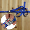 Miniatyrbild 4 av 5: Klorspänne Lastspänne Fästspänne - Blå - Maxlast 250 kg, 4 stycken på 2,5 cm x 2,5 m