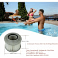 Miniatyrbillede 2 af 5: MSPA Reservefilterpatroner til alle Whirlpool Spas Swimming Pool modeller, Filterpatroner med net til MSpa Bubble Spa Spas (4 styk) -DENUO