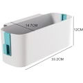 Miniatyrbilde 5 av 5: Sengestativ Sengsidelommer Fjernkontroll Oppbevaringsholder Mobiltelefon Lading Oppbevaring Bad Rom Stue Tilbehør-B