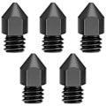 Miniatyrbillede 2 af 5: 10 stk./sæt 3D-printerdele MK8 hærdet ståldyse 1,75 mm 0,4 mm til 3 CR10 CR10S Hotend Kit