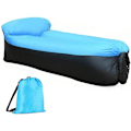 Miniatyrbilde 1 av 5: Oppblåsbare Luft Sofa Vanntett Oppblåsbar med Bærbar Pakke for Reiser, Camping, Fotturer, Basseng- og Strandfester (Blå)