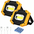 Pikkukuva 1 / 5: Latautuva LED-tulvavalo 30W 2000LM T-SUN Rakennustyömaan Tulvavalo Työvalo 4X 18650 Akulla 3 Tilaa Kannettava Lyhty USB LED-tulvavalo