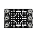 Pikkukuva 4 / 5: 2 kpl 20-80 mm V-ura-porttilevyä V-ura-kiinteällä V-pyörä POM-sarjalla profiileille CNC-koneen osille 3D-tulostimen osille