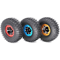 Miniatyrbild 3 av 5: 4 st SCX10 AX10 Uppblåsbara 114 mm 1,9 tum Pneumatiska Däck Beadlock Hjul för 1/10 RC Crawler Truck Wraith SCX10, Svart