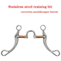 Miniatyrbillede 5 af 5: Rustfrit Snaffle Bid Hestebid Western Snaffle Bid til Træningsbid med Kobberport