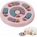 Miniatyrbillede 1 af 5: DENUOTOP Holdbare Interaktive Hundelegetøj, Hundepuzle Foderlegetøj Langsomt Foder Hundelegetøj, Skridsikker Puzle Legetøj til Hunde, Hvalpe & Katte (Pink)-DENUOTOP