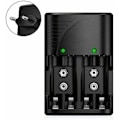 Miniatyrbillede 2 af 4: Universal AA/AAA/9V Batterioplader, Hurtiglader 6802 til AA/AAA NI-MH eller 9V Genopladelige Batterier med LED-indikator, 100-240V Spænding overalt i verden