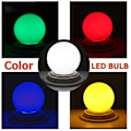 Pikkukuva 3 / 5: E27 Led -lamput - E27 1w Pe Frost Led Globe Colore Valkoinen/Punainen/Vihreä/Sininen/Keltainen Lamppu 220v -1kpl(Valkoinen)