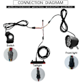 Miniatyrbillede 3 af 5: Ebike Switch DK240 med QD168 Frontlygte DR001 Baglygte Advarsel Blinklys Ebike Tilbehør