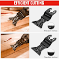 Miniatyrbillede 3 af 5: 23 stk. Oscillerende Savklinger, Oscillerende Multiværktøjs Tilbehørssæt, Universal Savklinge til Dremel, Bosch, Makita, Dewalt osv.
