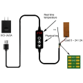 Miniatyrbillede 5 af 5: USB Mini Termostatkontakt LED Digital Kontrol Temperaturregulator Termometer Termoregulator DC 5-24V 12V