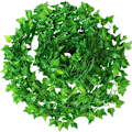 Miniatyrbillede 1 af 5: Kunstig Ivy 12 stk. Ivy Kunstig plante hængende guirlande blade til udendørs have væg fest bryllup dekoration -