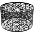 Miniatyrbild 1 av 5: Hålformad Lampskärm Metall Lampskärm E27 E14 Universal Användning God Värmeavledning Utsökt Lampöverdrag Svart