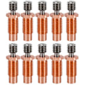 Miniatyrbillede 1 af 5: 10 stk. Printerdyse Varme Cutter Hals til Kobber Varmeblok -V6 1,75Mm V6 Hotend