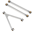 Pikkukuva 4 / 5: CNC-jyrsityt alumiiniset korkean maavaran alustan linkit Axial SCX24 AXI00001 C10 AXI00002 AXI00006 1/24 RC-auton osiin, 3