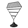 Miniatyrbilde 3 av 5: Metallisk Ørepyntstativ og Organizer, Displaystativ med Hull for Hengende Ørepynt, Piercing, Ørestikker