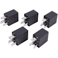 Miniatyrbillede 1 af 5: 5 x 30A AMP 12V 4-bens SPST Bilrelæ Kit til Blæser Brændstofpumpe