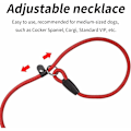 Miniatyrbilde 4 av 5: Deler Hundekobbel Tau, Nylon Hundekobbel, Mykt Sterkt Tau, Anti-Trekk Kobbel, Hundetreningskobbel, Halsbånd Hundekobbel for Små Mellomstore Hunder (Svart+Rød)