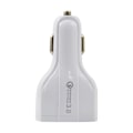 Miniatyrbillede 1 af 5: Pd Biloplader Qc3.0 Dobbelt USB Multi-porte 3.0 Opladning 5V3A18W Mobiltelefon Hvid