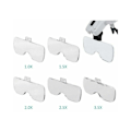 Pikkukuva 3 / 5: Suurennuslasit 2 LED-valoa 5 linssiä Suurennuslasit Säädettävä, Vaihdettava, 1.0X, 1.5X, 2.0X, 2.5X, 3.5X Kangaspuhdistus Työhön, Elec