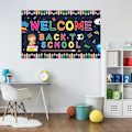 Miniatyrbilde 3 av 5: Velkommen Banner Bunting Dør Henger for Garland Gutt Jente Barn Tilbehør Stoff Veggdekorasjon E