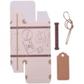 Miniatyrbild 4 av 5: 10 Set Mini Resväska Godisask Förpackning Kartong Choklad Bröllopspresent Med Kort För Evenemang Fest