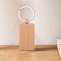 Miniatyrbillede 4 af 5: 30 stk. tomme rektangulære trænøgleringe DIY trænøgleringe Nøgleringe kan graveres DIY gaver
