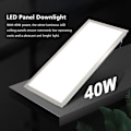 Miniatyrbilde 2 av 5: LED-lamper 40W 6500K LED-panellamper 30x60cm Hvite Gitterlys Innstikklys Taklampe for Kontor