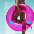 Miniatyrbillede 4 af 5: 10 stk. vinyl pool liner lap patch selvklæbende PVC vinyl plast reparation lap patch pool lap reparationssæt til oppustelige pools