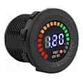 Miniatyrbillede 1 af 5: Voltmeter, 12V Motorcykel Bil LED Digital Display Voltmeter Spænding Vandafvisende Voltmeter Måler Digital Display Sort Bil Batteri Spændingsmåler Monit