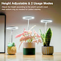 Miniatyrbillede 3 af 5: Indendørs plantelys, Spectrum Halo LED-lys med højdejusterbar automatisk timer, til planter