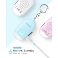 Miniatyrbillede 2 af 4: Genopladelig Lommealarm Nøglering Sikkerhed Selvforsvar Alarm med LED Lys til Kvinder, Mænd, Børn og Ældre, 130 DB, 3 Styk, P
