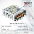 Miniatyrbillede 2 af 5: Spændingstransformator strømforsyning, AC 110V / 220V til DC 12V 10A, 120W