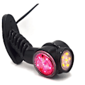 Miniatyrbilde 3 av 5: 2X LED Sidemarkerlys Skrå for Lastebil Tilhenger 12V-24V