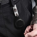 Miniatyrbilde 3 av 5: Retrekkbar Yo nøkkelring Kjede ​​Beltekortholder Klips ID TREKK skikort - Svart