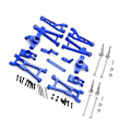 Pikkukuva 2 / 5: Metallivetoakselin ripustusvarsisarja HBX 16889 16889A 16890 SG1601 SG1602 1/16 RC-auton päivitysosat, 2