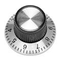 Miniatyrbild 4 av 5: 20 x Potentiometer-knappar i metall med fack 0-9 för 6 mm axelknapp