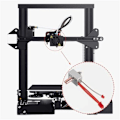 Miniatyrbild 2 av 4: Extruderuppvärmningsblockssats med termistorer för 3D-skrivare S1/Ender3 S1 Pro/CR10 Smart Pro, Bimetallpläterad kopparnäsa