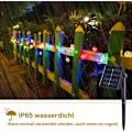 Miniatyrbilde 5 av 5: Marokkanske Solcelledrevne Lyslenker Utendørs, 7M 50 LED Lyslenker Utendørs, 8 Moduser Vanntette Solcelledrevne Lyslenker for Hage, Terrasse, Hage, Ho